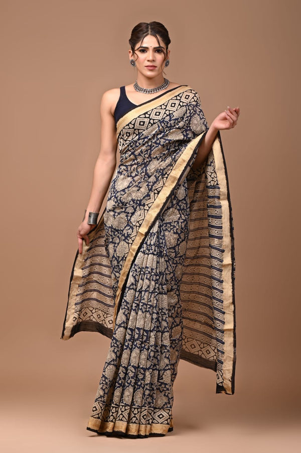 Maheshwari Block Print Saree10