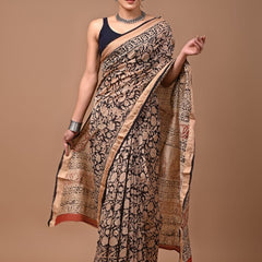 Maheshwari Block Print Saree07